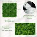 ODTORY Artificial Plants Hedge Grass Wall Panels: 20x20 Inch 12P(33.5 SQFT)
UV-Anti, Greenery Boxwood, Fence Privacy Screen, Faux Ivy Green Backdrop, Fake Leaves, Indoor Outdoor Background Covering