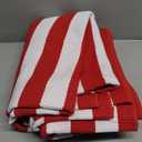 Black and White Area Rug 4' x 6' Outdoor Patio Rug Front Porch Rug Cotton Hand-Woven Reversible Mats for Outdoor,Entryway,Laundry Room,Farmhouse,Kitchen