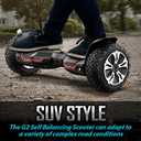 Gyroor Warrior 8.5 inch All Terrain Off Road Scooter with Bluetooth Speakers and LED Lights,Self Balancing Scooter for Kids ages 6-12 and Adults