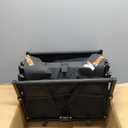 Collapsible Wagon Cart Foldable with 350lbs Weight Capacity, Lightweight Utility Shopping Cart with Wheels, Folding Grocery Wagon Carts Portable for Beach Garden Sports and Camping, Black (100L)