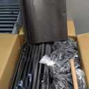 SORCEDAS Portable Wardrobe Closet Storage Organizer Metal Hanging Rack Non-Woven Fabric (Coffee, 51 Inch)