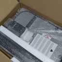 Kitstorack TV Tray Table, Adjustable Height & Rounded Metal Corners, Snack Table for Couch, Sofa, Bed, Chair, Living Room, C Shaped End Side Table for Eating, Dinner or Laptop, Small Spaces, Dark Gray