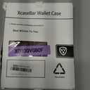 XcaseBar for iPhone SE 3rd/7/8 Wallet case with Zipper Credit Card HolderRFID Blocking, Flip Folio Book PU Leather Phone case Shockproof Cover Women Men for Apple SE case Purple