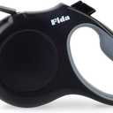Fida Retractable Dog Leash X-Small Breed, 10 ft Durable Pet Walking Leash for Extra Small Dogs/Cats/Small Animals up to 18 lbs, 360 Tangle Free, Black