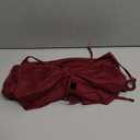 SHENHE Women's Y2k 2 Piece Sexy Outfits Backless Halter Crop Top and Ruched Bodycon Mini Skirt Set Sequin Burgundy Medium