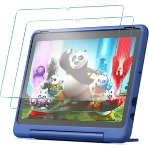 Screen Protector for Fire HD 10/10 Kids Pro/ 10 Kids Tablet 13th/ 11th Generation, 2023/2021 release Tempered Glass, 9H Hardness, 2 Pack