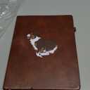 Classic Lined Journal Notebook 8.5x11" A4 Hardcover Leather - Brown - 200 Pages College Ruled Large with Sticky Tabs, Pockets, and Pen Loop for Writing and Journaling - Big Hardback Men and Women