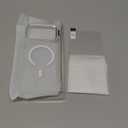 for iPhone 17 Pro Max Case with Stash Lens Stand and 9H Screen Protector, Fit for MagSafe, Military-Grade Drop Protection Phone Case for iPhone 17 Pro Max, 360 Full Protection, Frosted Clear