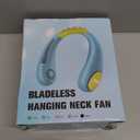 Kids Neck Fan, Portable Bladeless Fans for Kid 4-14Y Girls & Boys, 2600mAh USB Personal Mini Cooling Fan for Travel/Camping/Study, 4 Speeds, Lightweight, Compact, Perfect Summer Gifts for Kids (Pink)