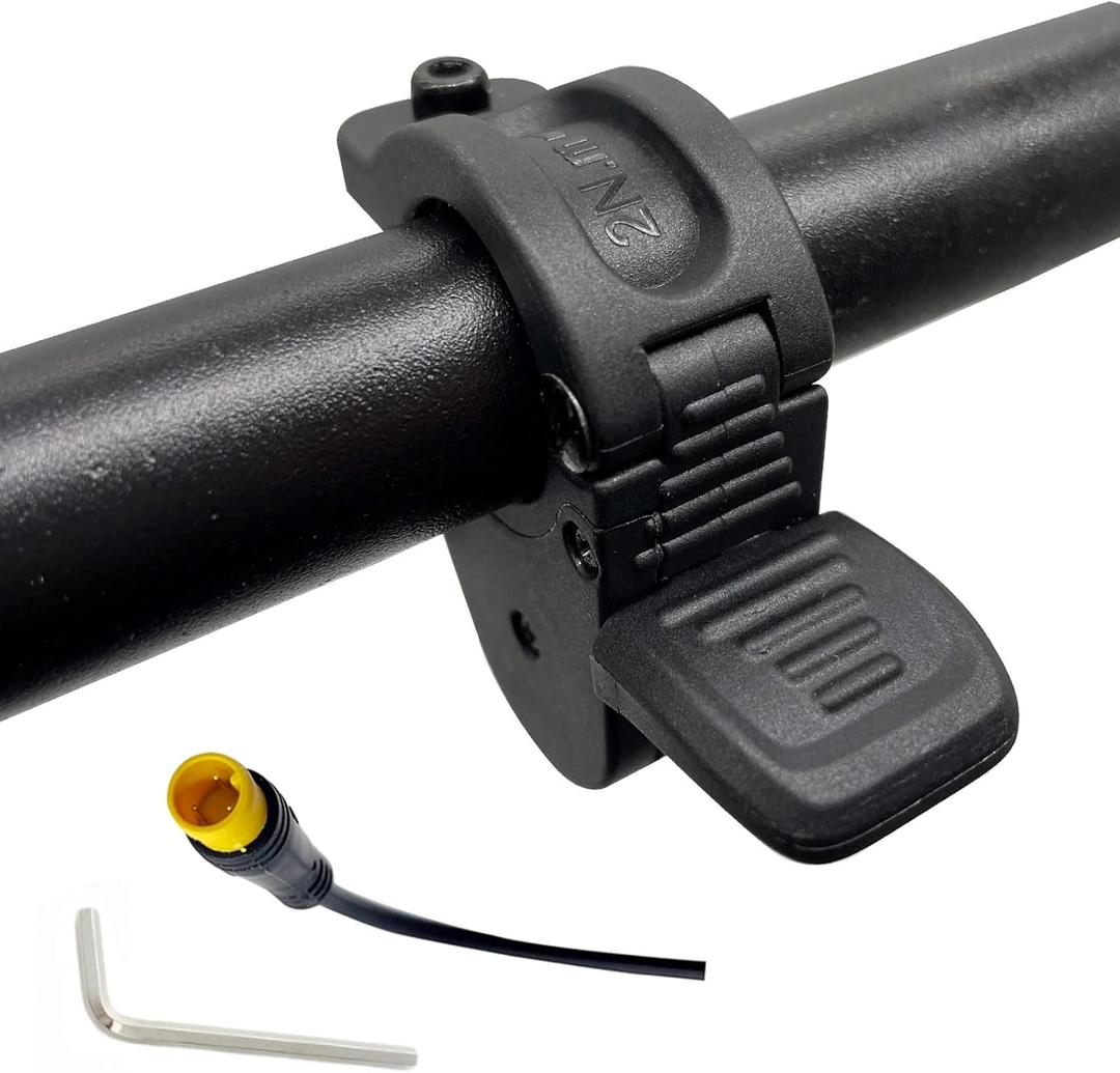Electric Bike Thumb Throttle, Electric Scooter Throttle, 22.2mm Left and Right Handlebar, 3Pins Waterproof Connector
