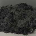 LIFEREVO 2 Pack Faux Fur Pillow Shams,Shaggy Plush Home Decorative Luxury Series Super Soft Furry Pillow Case with Zipper Closure for Home Sofa Couch Decoration,Standard Queen, (Dark Gray, 20"x26")