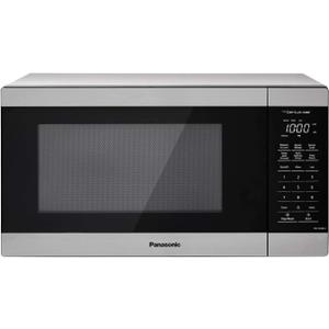 Panasonic NN-SU66LS 1100W with Genius Sensor Cook and Auto Defrost Countertop Microwave Oven, 1.3 cu ft, Stainless Steel