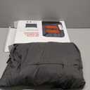 Portable USB Heated Blanket, 3 Heat Settings Heated Blanket 3 Hrs Auto Off, 58x38 with Overheat Protection Fast Heating for Home Office Outdoor Camping Travel(Battery Pack Not Included) (Grey)