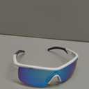 FEISEDY Kids Teens Baseball Polarized Sunglasses Sports TR90 Frame Boys Girls Cycling B2454 (White-blue)