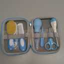 Baby Care Kits,Baby Grooming Kit,10 in 1 Newborn Essentials Must Haves,Baby Nail Clippers Baby Brush Baby Comb Earpick Nose Cleaning Tool Baby Nail File Nursing Baby Kit Blue