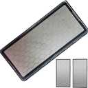 Double-sided Diamond Sharpening Stone, Knife Sharpener Stone diamond sharpener Honeycomb Surface Plate with Non-slip Base for Scissors Knives Outdoor Kitchen Sharpen Tools (400/1000 Grit)