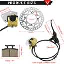 PRO BAT Hydraulic Front Brake Caliper Cylinder For 90cc 110cc 125cc 150cc Pit Bike SSR Taotao Golden
