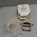 ChooKaChoo 2 Pack Baby Teething Toy Silicone Teething Mitten for Babies Over 3 Months Anti Dropping Wrist Hand Teethers Baby Chew Toys for Sucking Needs, BPA Free (Pink & Caramel)