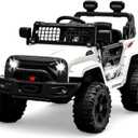Hetoy 12V Kids Electric Ride-On Truck w/Parent Remote Control, Spring Suspension & Bluetooth - Off-Road Toy Car for Toddlers, ASTM Certified Birthday Gift