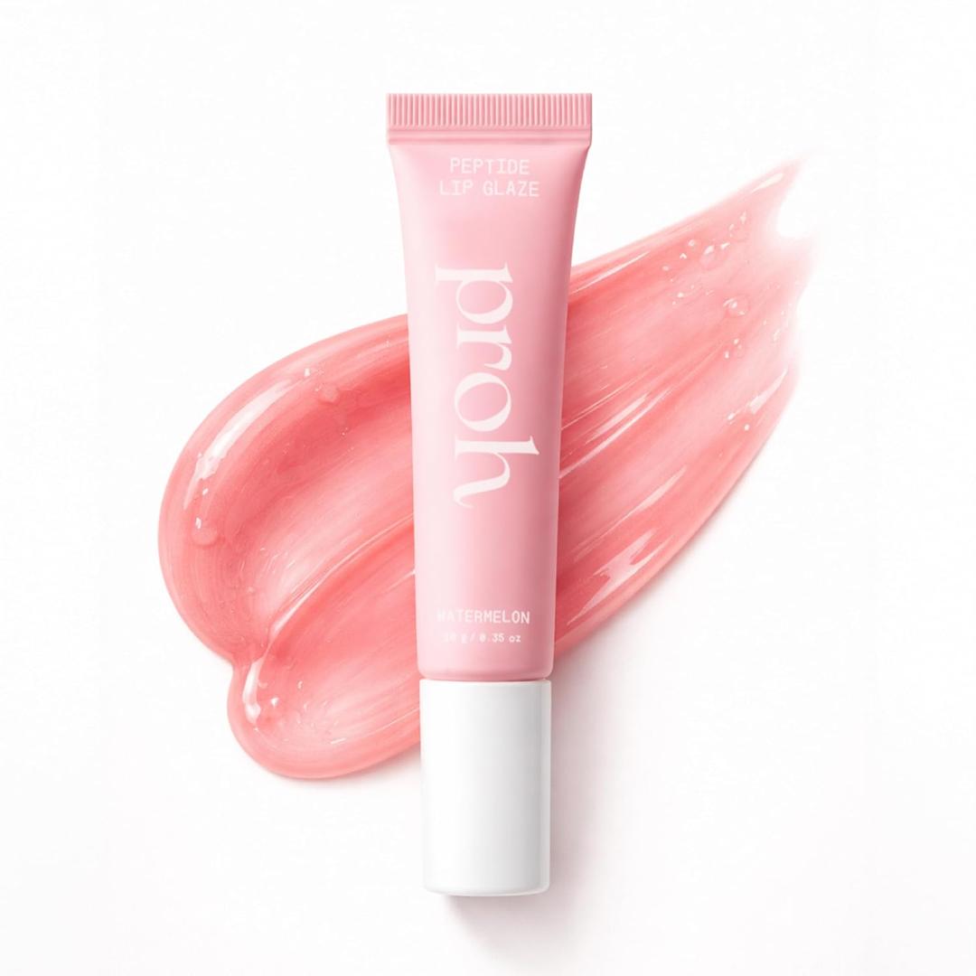 Peptide Lip Glaze Gloss Lip Balm, Hydrating Lip Gloss Treatment, Promotes Lip Plumping, Hydration & Smooths Lip Lines, Vegan - Lanolin Free