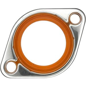 Thermostat Housing Gasket for SBC, Car Thermostat Water Neck Housing Gasket Engine Coolant Outlet Silicone Seal Spacer Replacement with 1/8" Aluminum Carrier for Chevy SBC BBC 265-500(Orange)