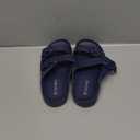 INMINPIN Boys Girls Double Buckle Slide Sandals Comfort Beach Pool Shower Slippers Adjustable Indoor Outdoor Little Kid/Big Kid (Deep Blue)