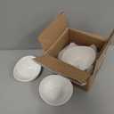 Porcelain Small Serving Bowls, 10 Ounce Dessert Bowls for Ice Cream Snacks Appetizer Candy Dishes, Dishwasher Safe Durable Ceramic White Bowl for Party, Set of 6 (5.5 inch)