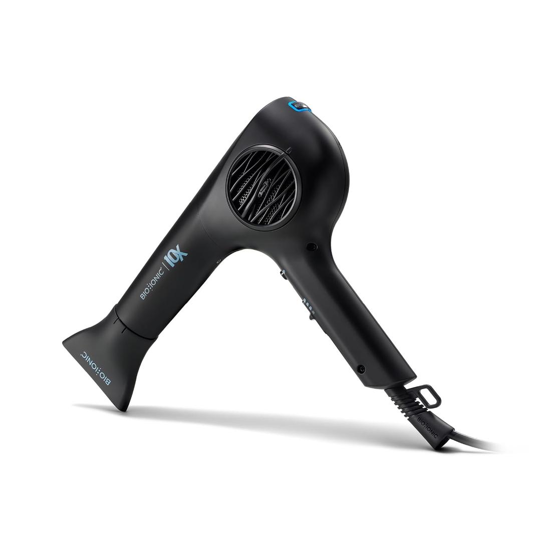 Bio Ionic 10X UltraLight Speed Hair Dryer, Blow Dryer with Adjustable Heat & Speed, Professional Hair Styling Tool for Fast, Frizz-Free Hairstyles, 1800W EcoDrive Brushless Motor