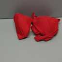 Bathing Suits for Women Deep V Neck Sexy Two Piece Bikini Sets for Women Thong Halter Cheeky Swimsuit (Red, M)