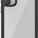 for Samsung Galaxy M55 Clear Case for Samsung M55 Cover Hard Translucent Soft Edge Phone Bumper for Samsung Galaxy M55,Black,for Samsung M55