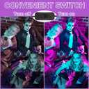 Black Light, 100W Outdoor Blacklight with Plug, 2 Pack Durable Black Lights for Glow Party, Dance, Halloween Decor, Fluorescent Body Painting and Stage Lighting