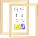 2 Pack 12"x16"Canvas Stretcher Bars, DIY Wood Canvas Frames Kit, Wooden Art Frames, Wood Stretching Bars for Gallery Wrap Oil Painting Posters and Canvas Arts (12" x16)