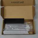 Peaha 5 Pack Kitchen Cabinet Handles 3-3/4 inch Black Pulls for Dresser Drawers Door Edge Finger Pull Aluminum Alloy Hardware (Hole Centers:3-3/4in(96mm))