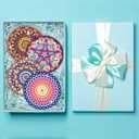 Benvo 8 Pcs Diamond Painting Coasters Kit Mandala Cup Coasters DIY Diamond Art Kits with Diamond Painting Pens, Holders, Cork Base for Beginners Adults and Kids Art Craft Supplies Gift (Mandala A)