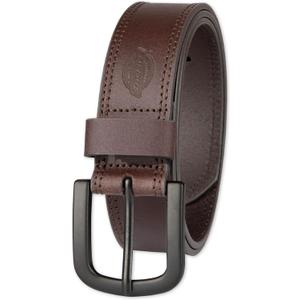 Dickies mens Genuine Leather Belt  Durable Casual Style, Regular & Big and Tall Sizes (36, Brown)