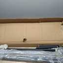 DR.IRON Industrial Pipe Clothing Racks with 2 Tier Shelves, Wall Mounted Black Clothes Rack with Double Hanging Rods Heavy Duty Garment Storage Rack Display Racks Rod for Clothes,Laundry Room