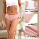 Women's Underwear Colorful Soft Comfort Hipster Panties 4Pack (L)