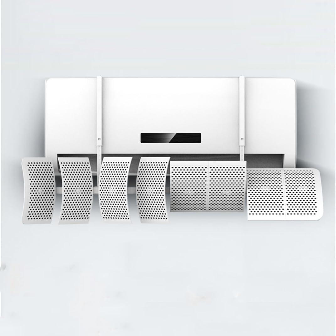 Air Conditioner Deflector,8-Blade 360 Adjustable Mini Split Deflector Anti Direct Blowing Change Wind Direction for Wall Mounted Air Conditioners,White