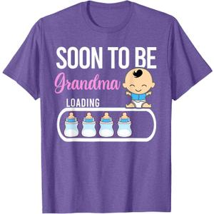 Soon To Be Grandma, Boy Pregnancy Announcement Grandma 2025 T-Shirt, S