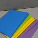 INFUN Heavy Duty Plastic Folders with Clear Front Pocket and Holes-8Pack,Assorted Colors Folder  Ring Binders,Folder with Card Slot for School,Office and Home