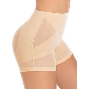 Tummy Control Shapewear for Women, Butt Lifting Shapewear Shorts Underwear Body Shaper for Under Dress Skirt Pants (Large, Nude)