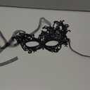 TFTSR Masquerade Masks for Women & Men - Mardi Gras & Venetian Dress Masks in Black & Gold Lace