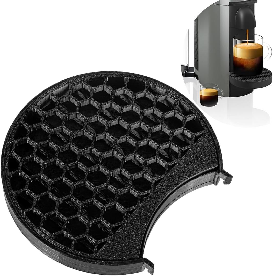 Oversized Drip Tray for Nespresso Vertuo Plus Replacement, Fit Nespresso Accessories for Nespresso Vertuo Plus(8MM Honeycomb Hole)