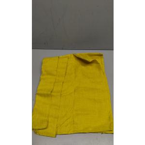 MIULEE Pack of 2 Decorative Farmhouse Linen Pillow Covers Rustic Boho Accent Outdoor Couch Throw Pillow Covers for Cushion Bed Sofa Living Room Home Decor 18x18 Inch Yellow