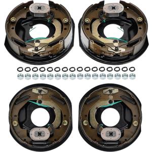 4Pcs 10" x 2-1/4" Electric Trailer Brake Assemblies for 3,500lbs, Left and Right