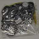 Syhood 36 Pcs Christmas Tree Ornaments Christmas Black and White Ornaments for Xmas Tree Snowflake Peppermint Lollipop Candy Cane Hanging Decor Silicone Decorations for Holiday Party