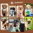 PUPTECK Adjustable Dog Harness Collar and Leash Set Step in No Pull Pet Harness for Small Dogs Puppy and Cats Outdoor Walking Running, Soft Mesh Padded Reflective Vest Harnesses, Beige S