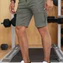 JMIERR Mens Casual Cargo Shorts - Cotton Drawstring Stretch Summer Beach Shorts Twill Chino Short with 6 Pockets (XX-Large, 01 Grey)