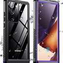 SPIDERCASE for Samsung Galaxy Note 20 Ultra Case Waterproof, [12FT Military-Grade Drop Protection] [IP68 Water Resistance] Full Body Heavy Duty Rugged Shock-Proof Case for Note 20 Ultra-Purple/Clear
