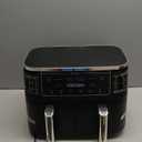 Ninja DZ550 Foodi 10 Quart 6-in-1 DualZone Smart XL Air Fryer with 2 Independent Baskets, Smart Cook Thermometer for Perfect Doneness, Match Cook & Smart Finish to Roast, Dehydrate & More, Grey